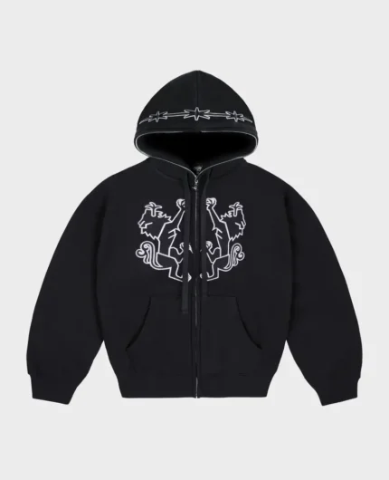 Divin By Divin Veste zippée intégrale Black Feral