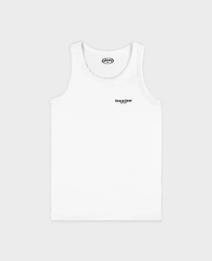 Divin By Divin White Waffle Tank Top
