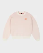 Pull en maille Divin By Divin Desert White à motif blason (2)