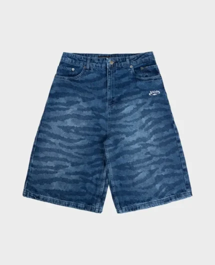 Short en jean bleu tigre Divin By Divin (2)