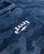 Short en jean bleu tigre Divin By Divin (4)