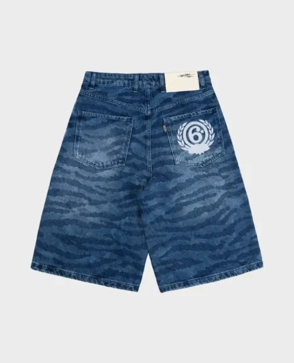 Short en jean bleu tigre Divin By Divin